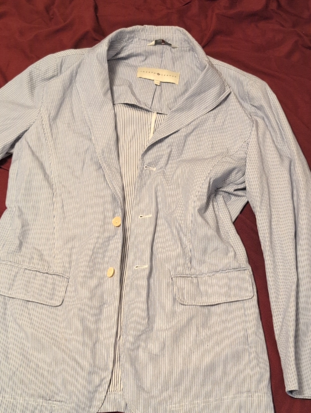 Joseph Abboud Seersucker Jacket Size S
